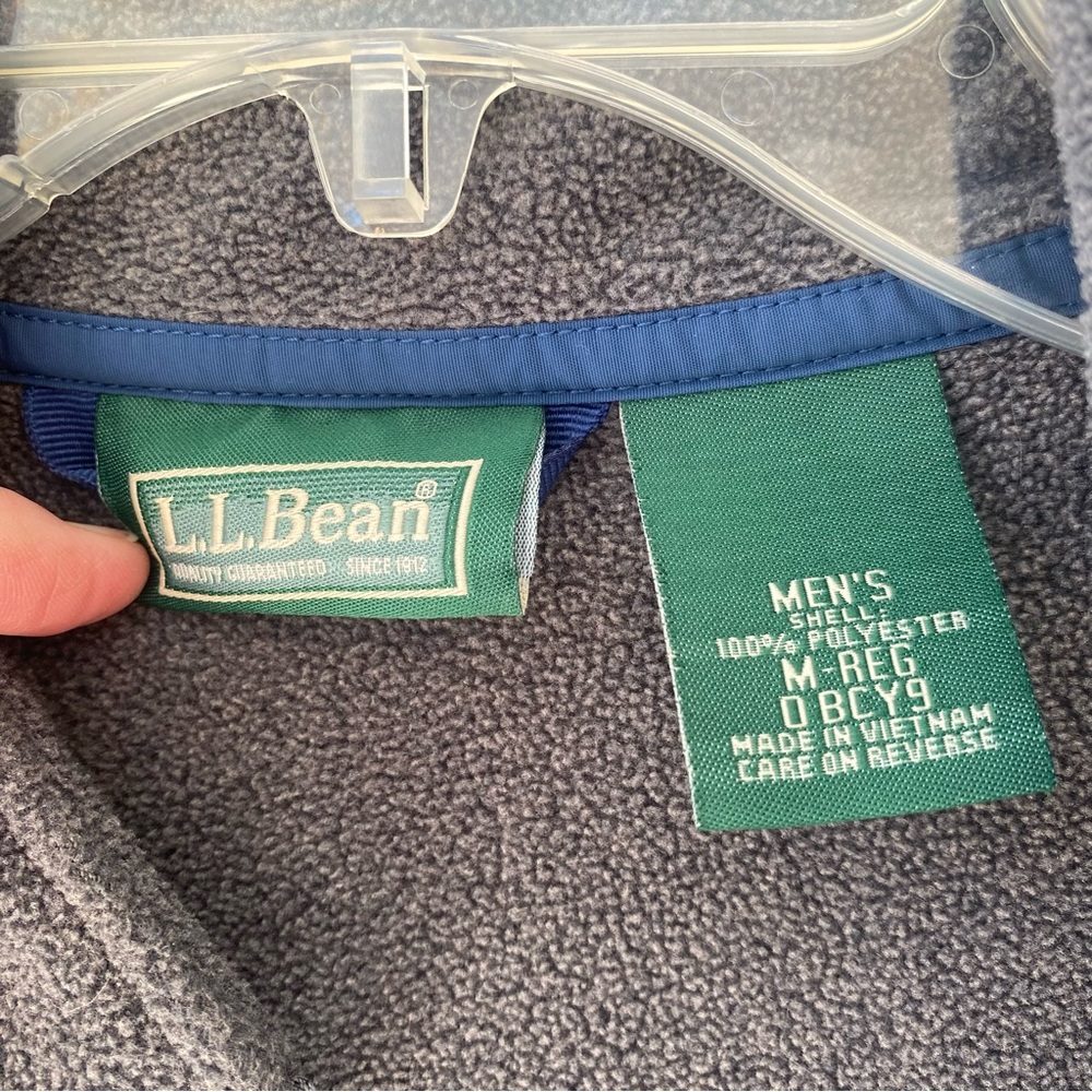 L.L. Bean Men’s blue and gray 3 in 1 jacket/coat. Medium. - Picture 9 of 14